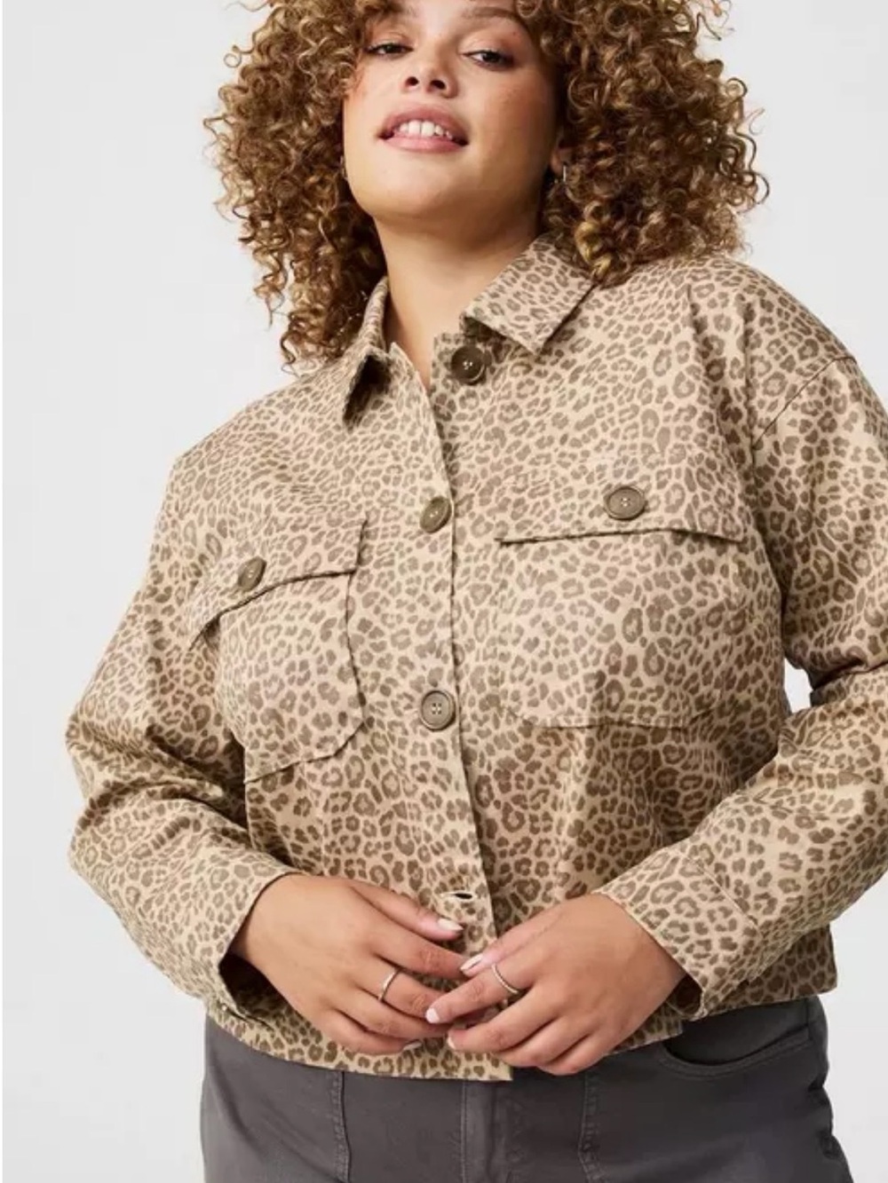NWOT TORRID LEOPARD PRINT Stretch Twill Jacket SIZE 6X